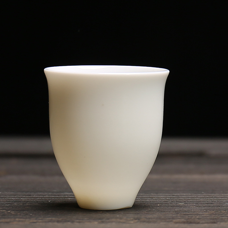 Yangzhi jade white porcelain tea cup wholesale review bowl ceramic kung fu three talents lid bowl coaster fair cup filter