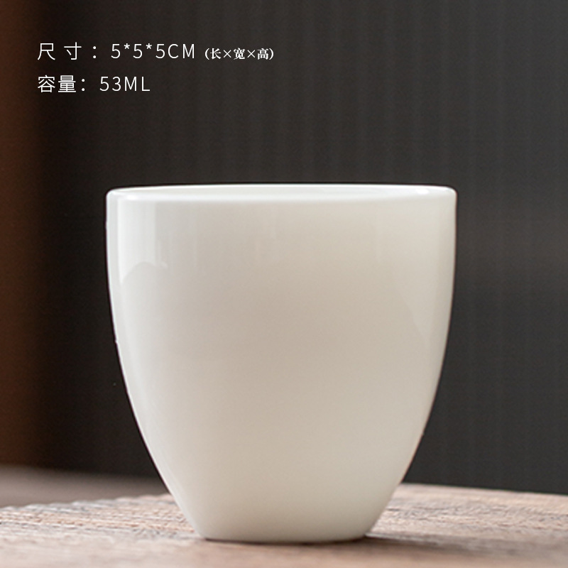 Yangzhi jade white porcelain tea cup wholesale review bowl ceramic kung fu three talents lid bowl coaster fair cup filter