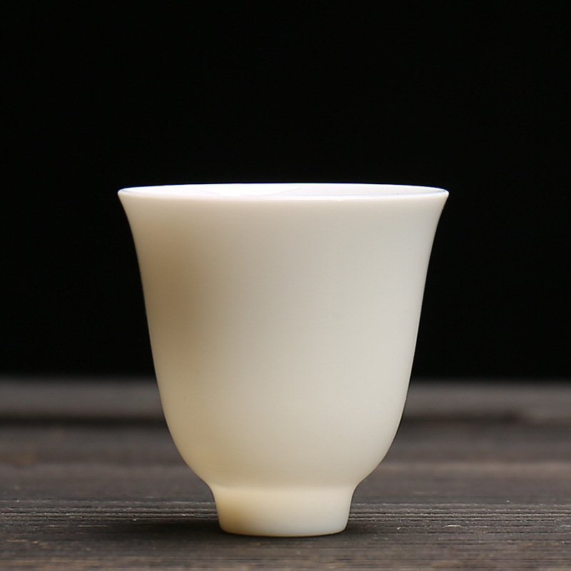 Yangzhi jade white porcelain tea cup wholesale review bowl ceramic kung fu three talents lid bowl coaster fair cup filter