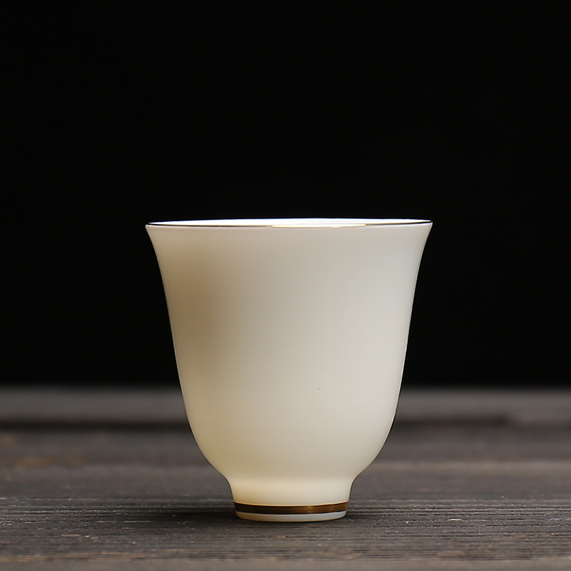 Yangzhi jade white porcelain tea cup wholesale review bowl ceramic kung fu three talents lid bowl coaster fair cup filter