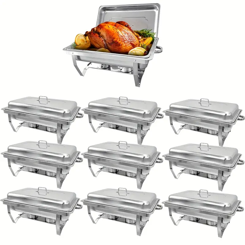 410 stainless steel rectangular thickened household buffet stove tableware hotel buffet stove holding stove manufacturers