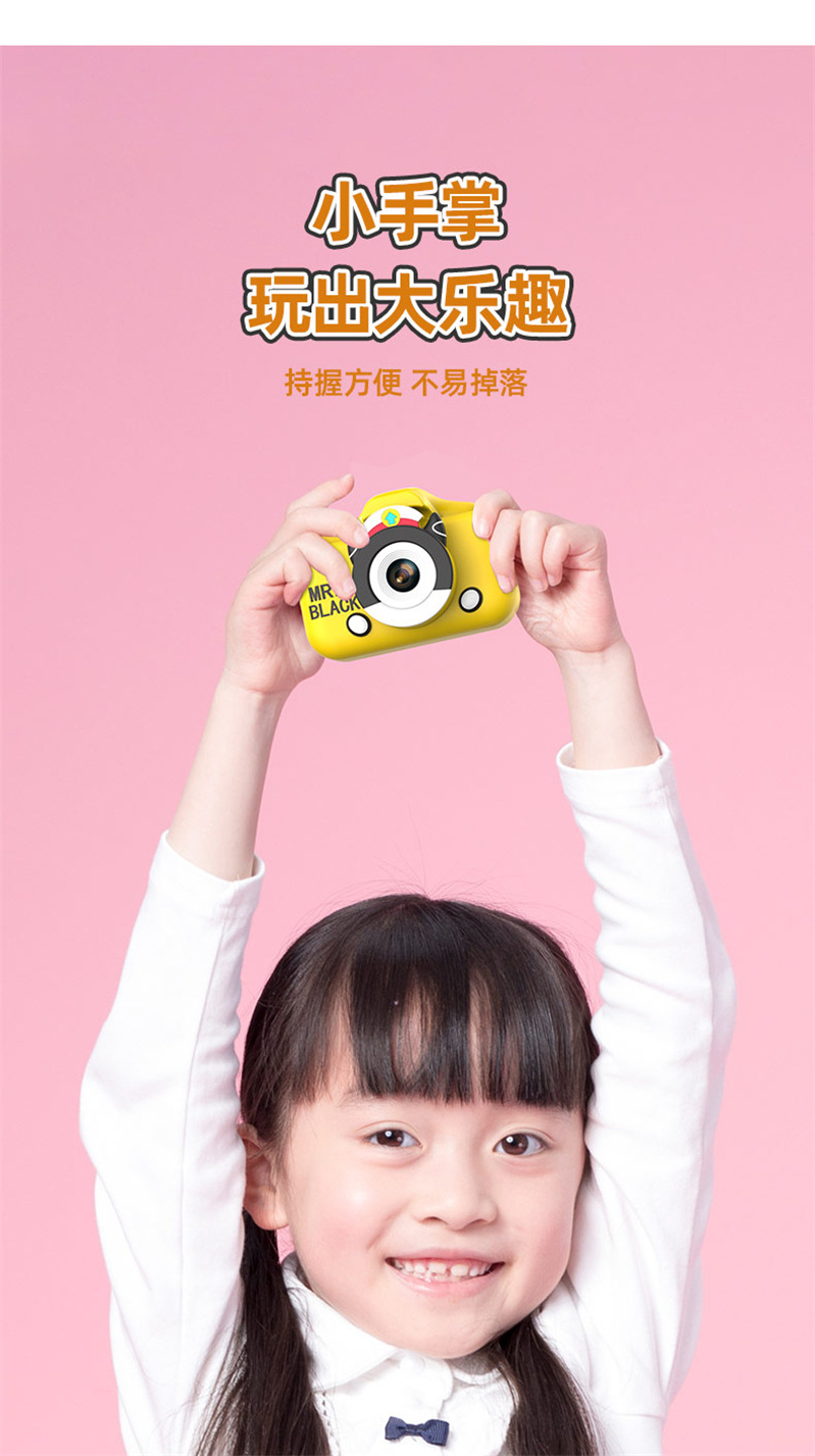 New children's camera can take photos with small DSLR, Polaroid high-definition digital camera, mini toy foreign trade gift