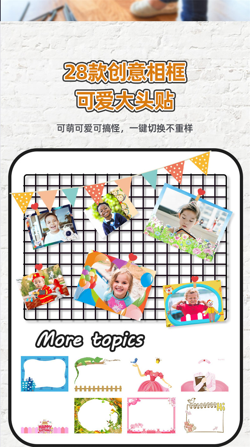 New children's camera can take photos with small DSLR, Polaroid high-definition digital camera, mini toy foreign trade gift