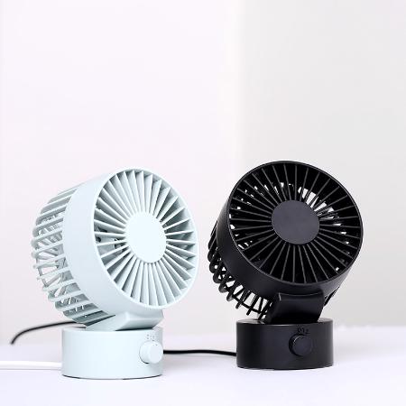 Double leaf desktop fan USB angle adjustment mini dormitory desk office cooling fan desktop