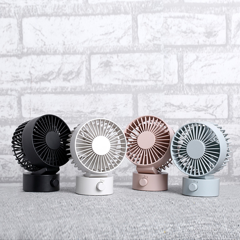 Double leaf desktop fan USB angle adjustment mini dormitory desk office cooling fan desktop