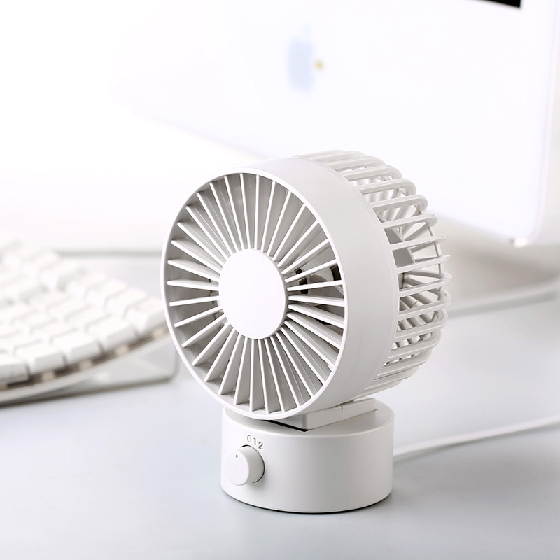 Double leaf desktop fan USB angle adjustment mini dormitory desk office cooling fan desktop