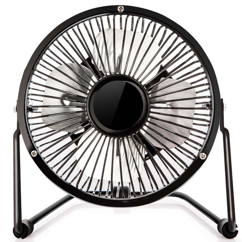 Metal Iron Art Small Fan Aluminum Leaf USB Fan 4-inch 6-inch 8-inch Mini Table Fan Desktop Office Small Electric Fan