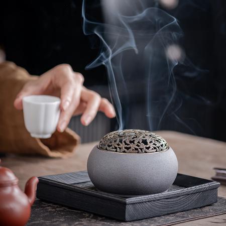 Zhongda Yuan Full Plate Incense Burner Ceramic Incense Burner Incense Path Set Vintage Sandalwood Agarwood Incense Incense Incense Indoor Incense Appliance Thread Incense Insert