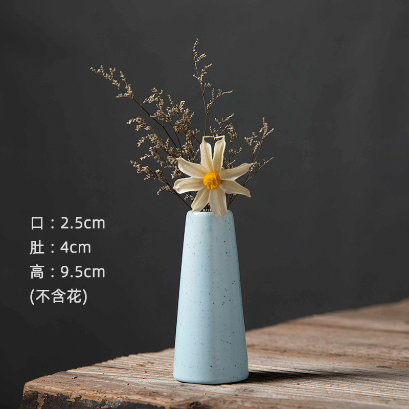 Creative handmade small vases, flower arrangements, mini ceramic ornaments, modern and minimalist wine cabinets, dry flower decorations, wholesale ornaments