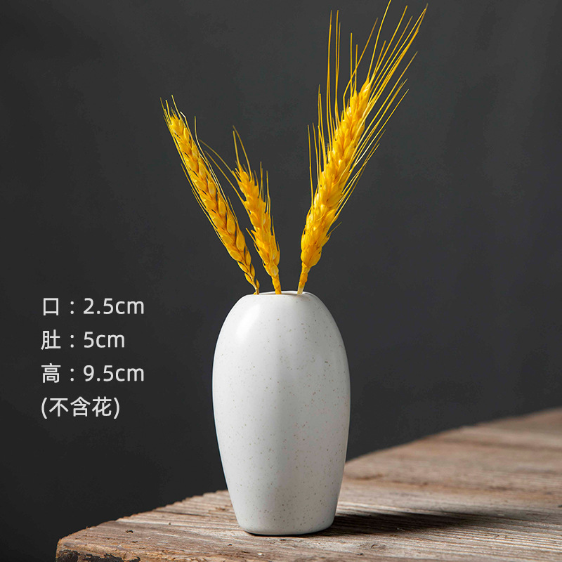 Creative handmade small vases, flower arrangements, mini ceramic ornaments, modern and minimalist wine cabinets, dry flower decorations, wholesale ornaments