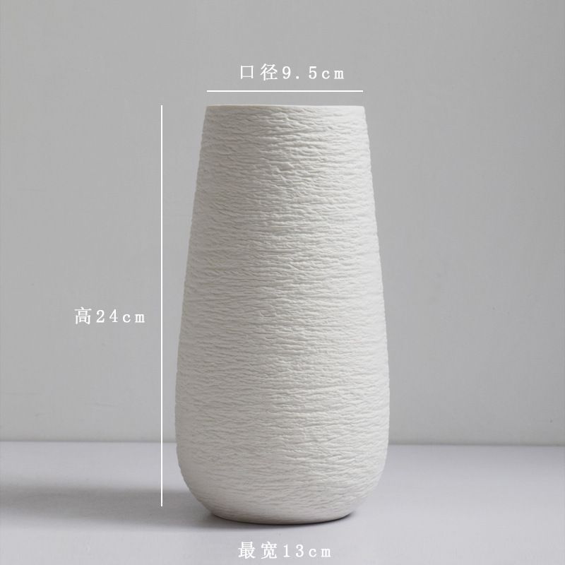 Minimalist modern ceramic vases, home furnishings, white vases, ceramic Chinese handicrafts, home ornaments, Amazon hot selling