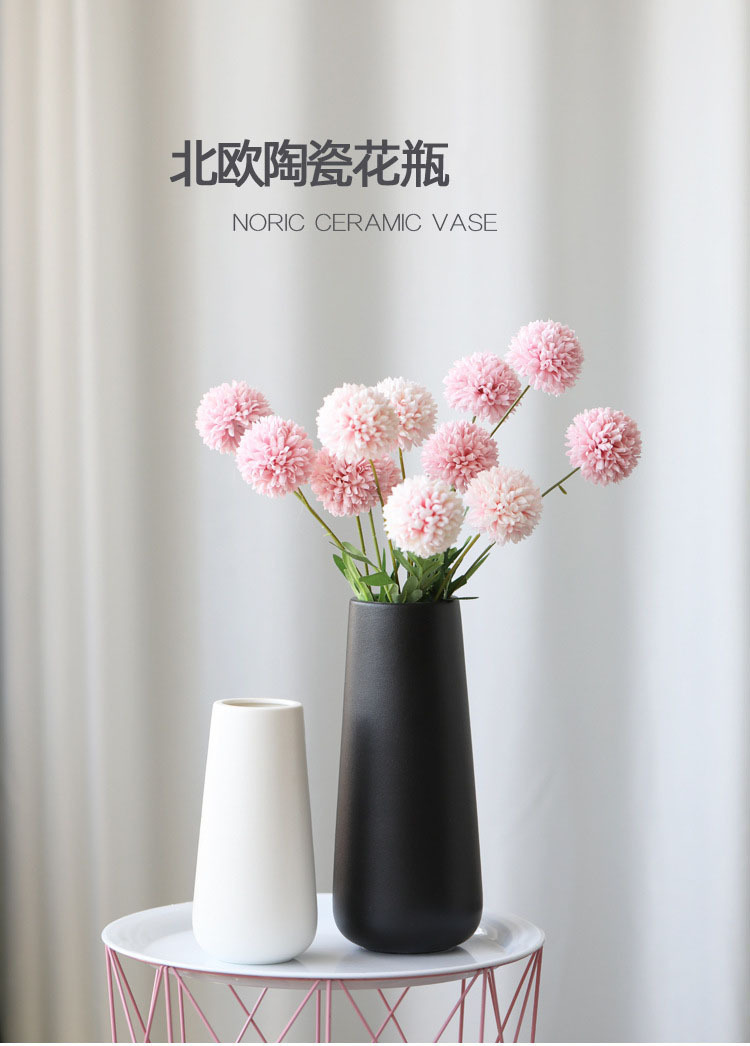 Minimalist modern ceramic vases, home furnishings, white vases, ceramic Chinese handicrafts, home ornaments, Amazon hot selling