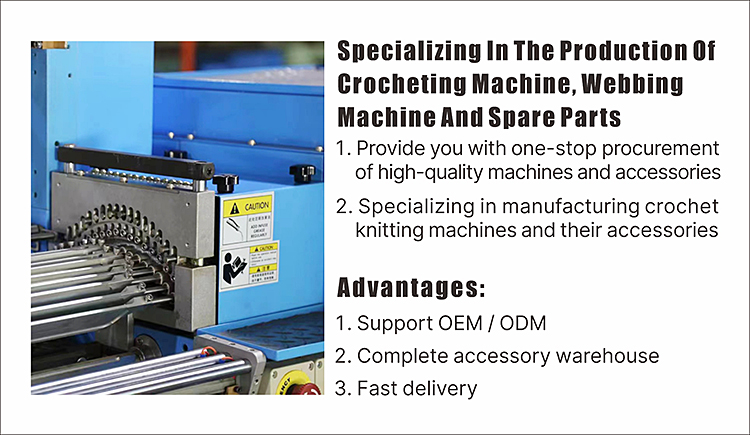 High-end Technology Manufacturing Automatic Crochet Knitting Machine Blue Comez Crochet Machine