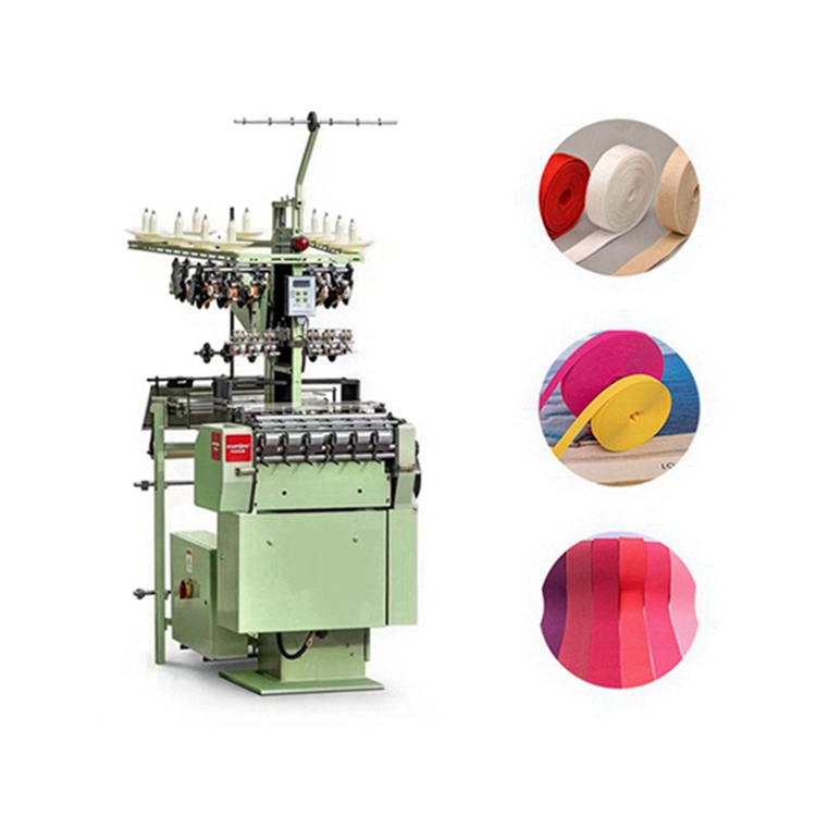 High Speed Narrow Fabric Curtain Tape Elastic Band Webbing Belt Needle Loom Machine Manufacturers