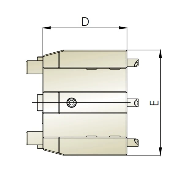 Quadruple Face and OD Tool Holder CD2