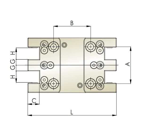Quadruple Face and OD Tool Holder CD2