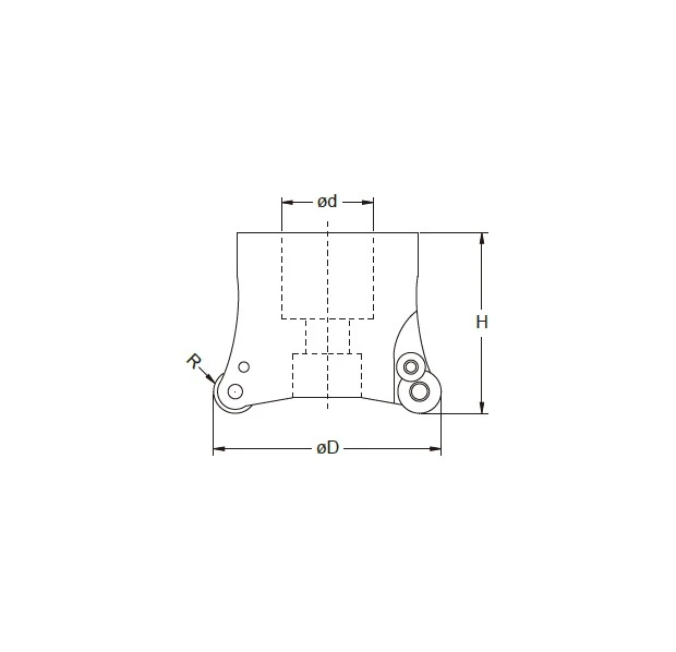 CRP Radius Face Milling Cutter