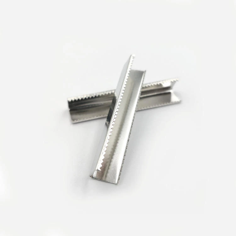 Rectangle Metal Toothed Clothing Tail Clip Belt End Tips Claw Metal Belt Tail Clip