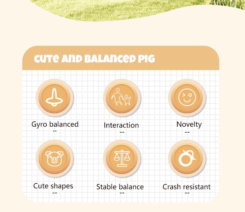 New Tumbler balance pig gyroscope one piece unicycle girl boy cute novelty tightrope walking black technology puzzle toys