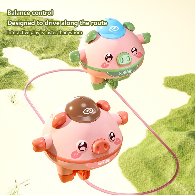 New Tumbler balance pig gyroscope one piece unicycle girl boy cute novelty tightrope walking black technology puzzle toys