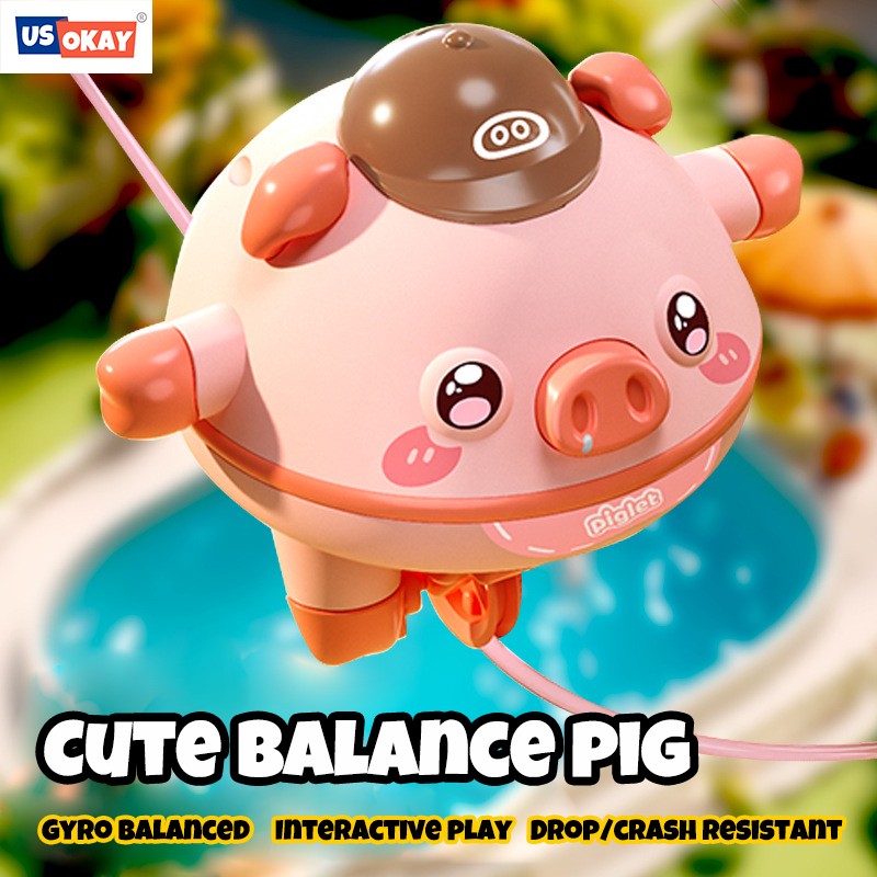 New Tumbler balance pig gyroscope one piece unicycle girl boy cute novelty tightrope walking black technology puzzle toys